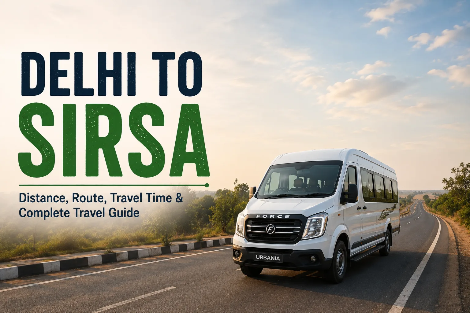 Delhi to Sirsa Distance